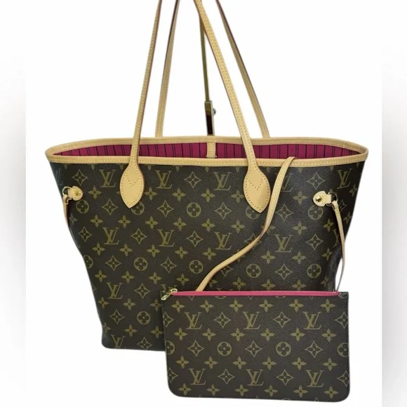 Louis Vuitton Neverfull MM Monogram with Pink interior - Picture 1 of 3
